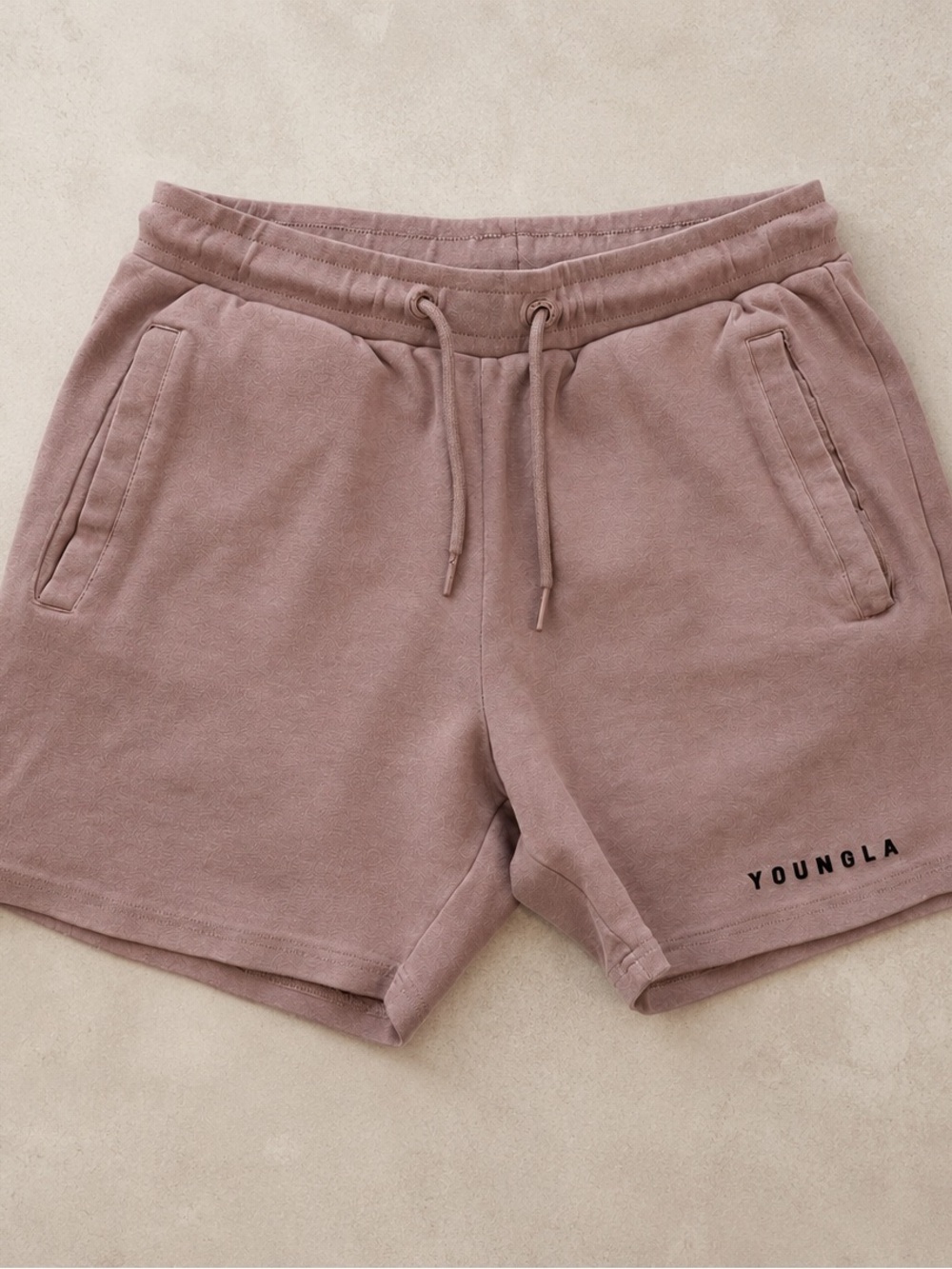 YoungLA Dusty Mauve Terry Drawstring Women’s Athletic Shorts M